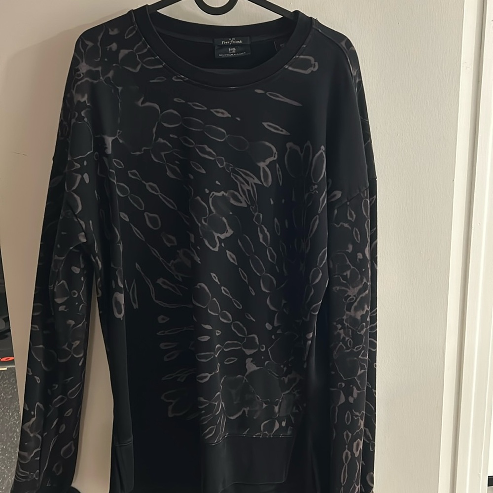 Scotch & soda tye dyed black sweatshirt medium